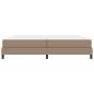 Preview: Bett mit Matratze Cappuccino 200 x 200 cm Kunstleder