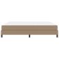 Preview: Bett mit Matratze Cappuccino 200 x 200 cm Kunstleder