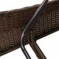 Preview: Sonnenliege mit Kissen Braun 60x205x73 cm Poly Rattan