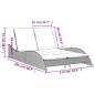 Preview: Sonnenliege mit Kissen Schwarz 114x205x73 cm Poly Rattan