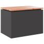 Preview: Gartenbank Schwarz 60 x 40 x 43 cm