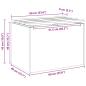 Preview: Gartenbank Schwarz 60 x 40 x 43 cm