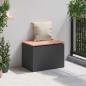Preview: Gartenbank Schwarz 60 x 40 x 43 cm