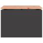 Preview: Gartenbank Schwarz 60 x 40 x 43 cm