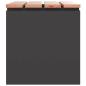 Preview: Gartenbank Schwarz 60 x 40 x 43 cm