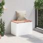 Preview: Gartenbank Weiß 60 x 40 x 43 cm Stahl