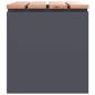 Preview: Gartenbank Anthrazit 60 x 40 x 43 cm Stahl