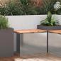 Preview: ARDEBO.de - Gartenbank Silber 60 x 40 x 43 cm Verzinkter Stahl
