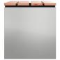Preview: Gartenbank Silber 60 x 40 x 43 cm Verzinkter Stahl