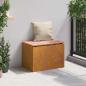 Preview: Gartenbank Rostig 60 x 40 x 43 cm Wetterfeststahl