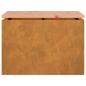 Preview: Gartenbank Rostig 60 x 40 x 43 cm Wetterfeststahl
