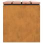 Preview: Gartenbank Rostig 60 x 40 x 43 cm Wetterfeststahl