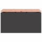Preview: Gartenbank Schwarz 80 x 40 x 43 cm Stahl