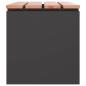 Preview: Gartenbank Schwarz 80 x 40 x 43 cm Stahl