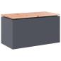 Preview: Gartenbank Anthrazit 80 x 40 x 43 cm Stahl