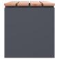 Preview: Gartenbank Anthrazit 80 x 40 x 43 cm Stahl