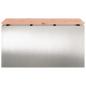 Preview: Gartenbank Silber 80 x 40 x 43 cm Edelstahl
