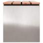 Preview: Gartenbank Silber 80 x 40 x 43 cm Edelstahl