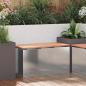 Preview: ARDEBO.de - Gartenbank Silber 80 x 40 x 43 cm Verzinkter Stahl