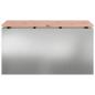 Preview: Gartenbank Silber 80 x 40 x 43 cm Verzinkter Stahl
