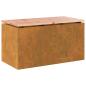 Preview: Gartenbank Rostig 80 x 40 x 43 cm Wetterfeststahl