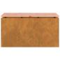 Preview: Gartenbank Rostig 80 x 40 x 43 cm Wetterfeststahl