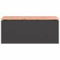 Preview: Gartenbank Schwarz 100 x 40 x 43 cm Stahl