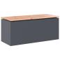 Preview: Gartenbank Anthrazit 100 x 40 x 43 cm Stahl