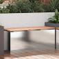 Preview: ARDEBO.de - Gartenbank Silber 100 x 40 x 43 cm Edelstahl