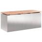 Preview: Gartenbank Silber 100 x 40 x 43 cm Edelstahl