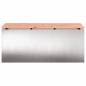 Preview: Gartenbank Silber 100 x 40 x 43 cm Edelstahl