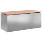 Preview: Gartenbank Silber 100 x 40 x 43 cm Verzinkter Stahl