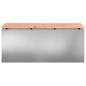 Preview: Gartenbank Silber 100 x 40 x 43 cm Verzinkter Stahl
