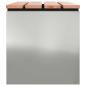 Preview: Gartenbank Silber 100 x 40 x 43 cm Verzinkter Stahl