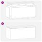 Preview: Gartenbank Silber 100 x 40 x 43 cm Verzinkter Stahl