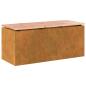 Preview: Gartenbank Rostig 100 x 40 x 43 cm Wetterfeststahl