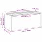 Preview: Gartenbank Rostig 100 x 40 x 43 cm Wetterfeststahl