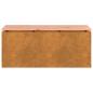 Preview: Gartenbank Rostig 100 x 40 x 43 cm Wetterfeststahl