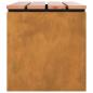 Preview: Gartenbank Rostig 100 x 40 x 43 cm Wetterfeststahl