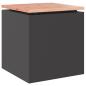 Preview: Gartenbank Schwarz 40 x 40 x 43 cm Stahl