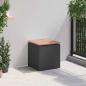 Preview: Gartenbank Schwarz 40 x 40 x 43 cm Stahl