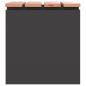 Preview: Gartenbank Schwarz 40 x 40 x 43 cm Stahl
