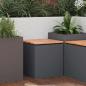 Preview: ARDEBO.de - Gartenbank Anthrazit 40 x 40 x 43 cm Stahl