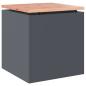 Preview: Gartenbank Anthrazit 40 x 40 x 43 cm Stahl