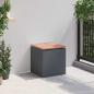 Preview: Gartenbank Anthrazit 40 x 40 x 43 cm Stahl
