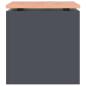 Preview: Gartenbank Anthrazit 40 x 40 x 43 cm Stahl