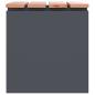 Preview: Gartenbank Anthrazit 40 x 40 x 43 cm Stahl