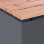 Preview: Gartenbank Anthrazit 40 x 40 x 43 cm Stahl
