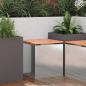 Preview: ARDEBO.de - Gartenbank Silber 40 x 40 x 43 cm Edelstahl