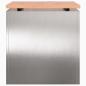 Preview: Gartenbank Silber 40 x 40 x 43 cm Edelstahl